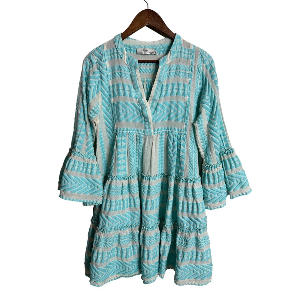 Devotion TWINS Blue and White Mini Dress